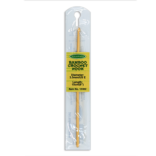 13302 Sullivans Bamboo Crochet Hook - 15cm X 3.5mm