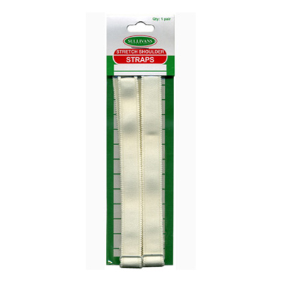 13455 Bra Straps H/sell 38cm Cream