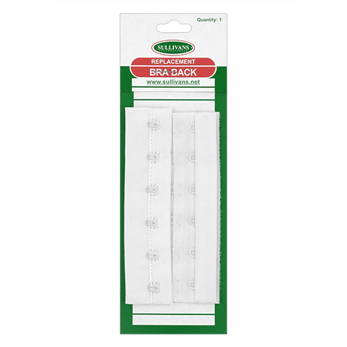 13488 Sullivans Bra Back Replacement - 110mm - White