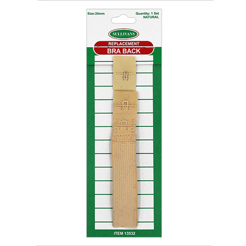 13532 Sullivans Bra Back Replacement - 20mm - Beige