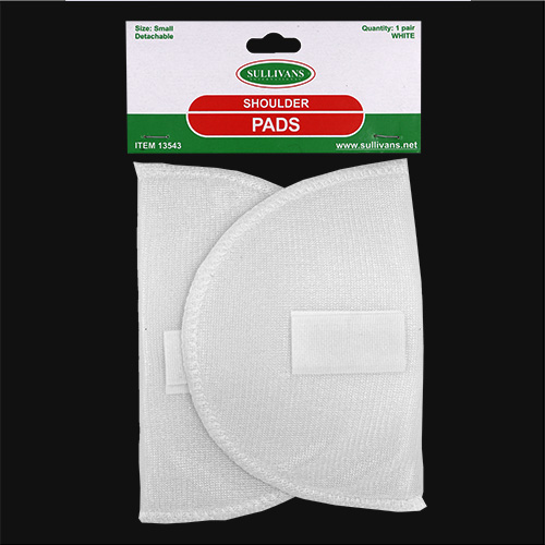 13543 Sullivans Detachable Shoulder Pads - White - Small