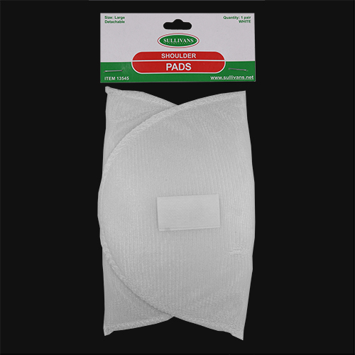 13545 Sullivans Detachable Shoulder Pads - White - Large