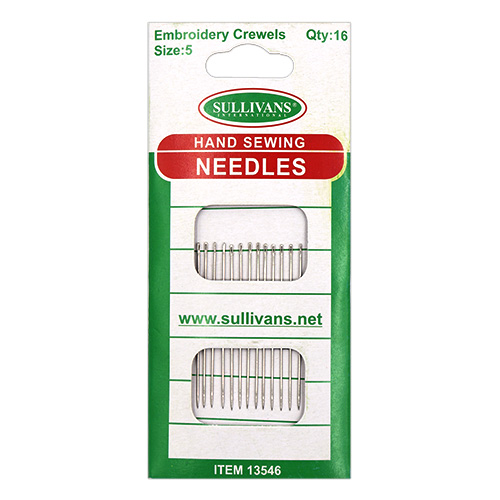 13546 Sullivans Hand Needles - Embroidery Crewel - Size 5