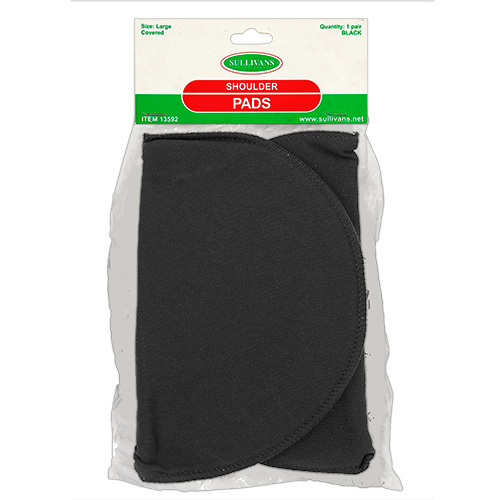13592 Sullivans Covered Shoulder Pads - Black - Large