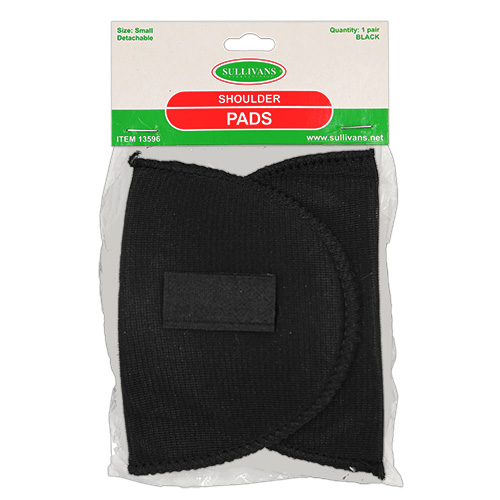 13596 Sullivans Detachable Shoulder Pads - Black - Small