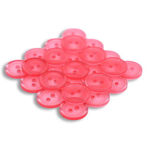 14165 Sullivans 18mm Round Plastic Button 2 Hole - Pink - 130 In A Tube