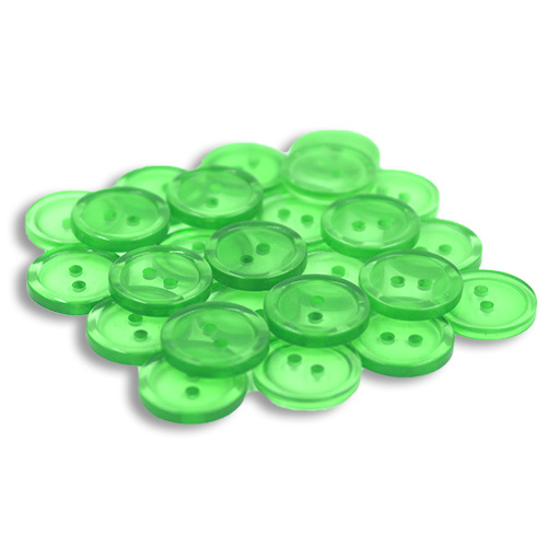 14176 Sullivans 20mm Round Plastic Button 2 Hole - Mint - 93 In A Tube