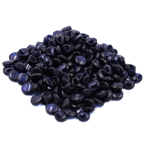 14637 Sullivans 8mm Round Plastic Button With Shank - Navy - 73 In A Tube
