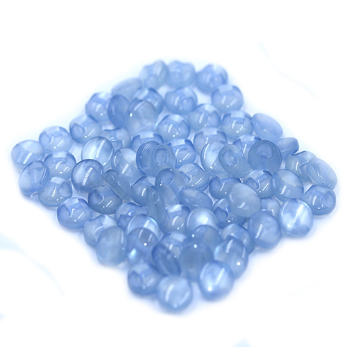 14638 Sullivans 8mm Round Plastic Button With Shank - Sky - 73 In A Tube