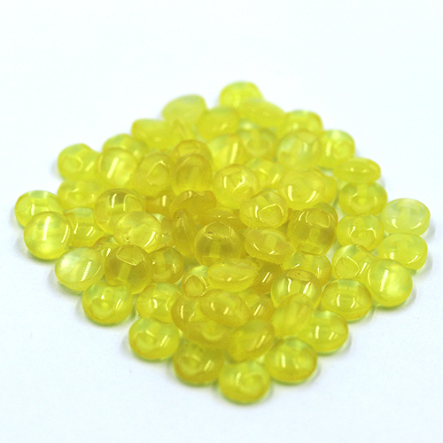 14639 Sullivans 8mm Round Plastic Button With Shank - Lemon - 73 In A Tube