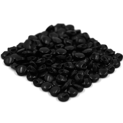 14643 Sullivans 8mm Round Plastic Button With Shank - Black - 73 In A Tube