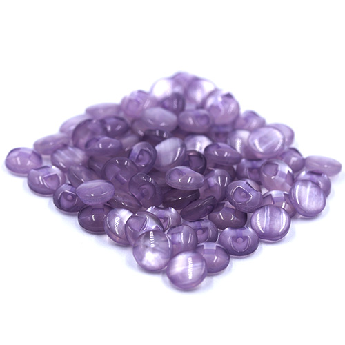 14652 Sullivans 10mm Round Plastic Button With Shank - Lilac - 65 In A Tube