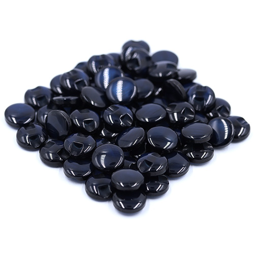 14659 Sullivans 12mm Round Plastic Button With Shank - Navy - 60 In A Tube