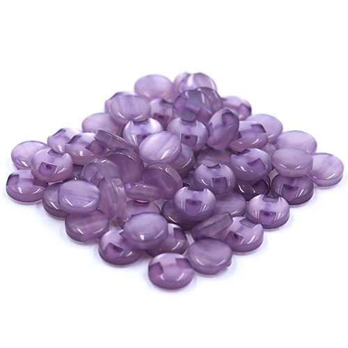 14663 Sullivans 12mm Round Plastic Button With Shank - Lilac - 60 In A Tube