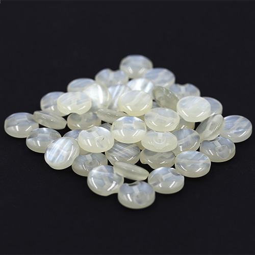 14664 Sullivans 12mm Round Plastic Button With Shank - Cream - 60 In A Tube