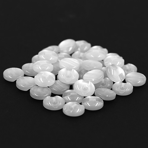 14667 Sullivans 14mm Round Plastic Button With Shank - White - 55 In A Tube