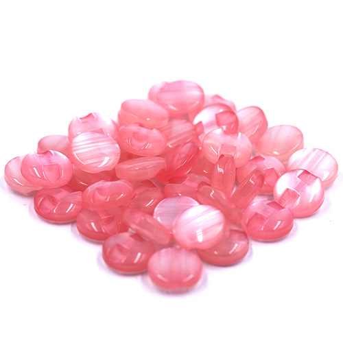 14673 Sullivans 14mm Round Plastic Button With Shank - Pink - 55 In A Tube