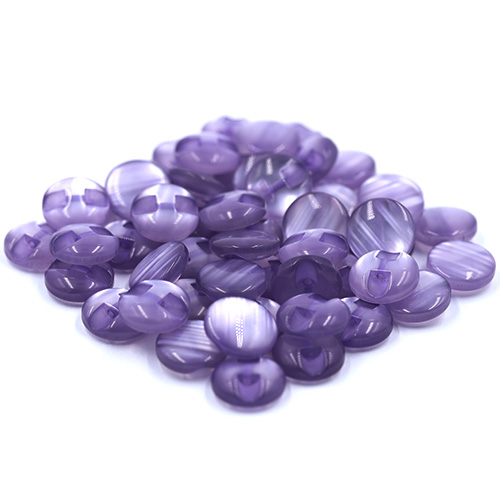 14674 Sullivans 14mm Round Plastic Button With Shank - Lilac - 55 In A Tube