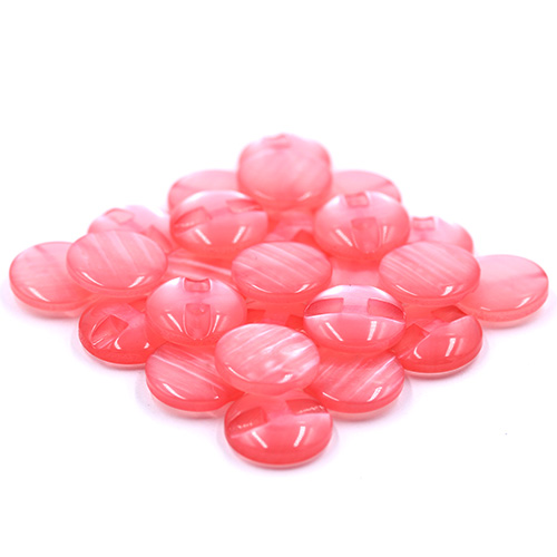 14684 Sullivans 18mm Round Plastic Button With Shank - Pink - 37 In A Tube