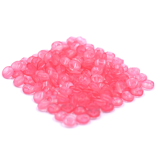 14695 Sullivans 8mm Round Plastic Button With Shank - Pink - Bag Of 100