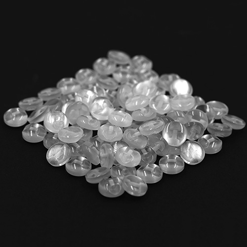 14700 Sullivans 10mm Round Plastic Button With Shank - White - Bag Of 100