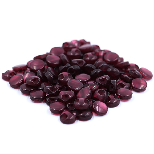 14702 Sullivans 10mm Round Plastic Button With Shank - Wine - Bag Of 100