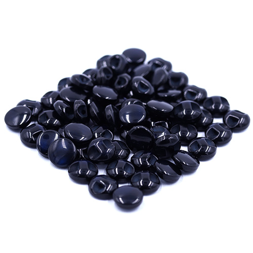 14703 Sullivans 10mm Round Plastic Button With Shank - Navy - Bag Of 100