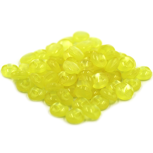 14705 Sullivans 10mm Round Plastic Button With Shank - Lemon - Bag Of 100