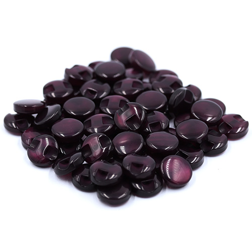 14713 Sullivans 12mm Round Plastic Button With Shank - Wine - Bag Of 100