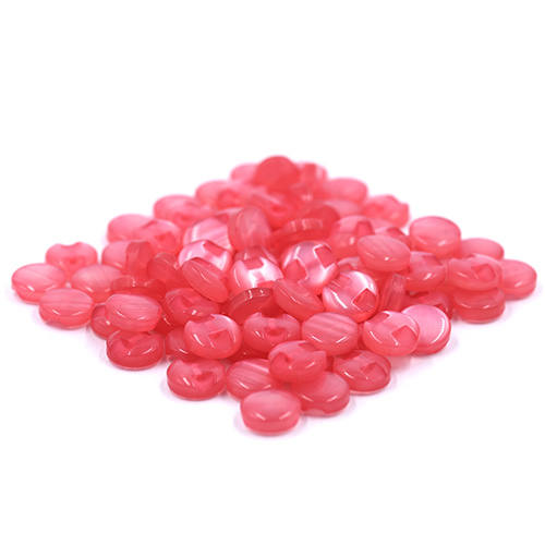 14717 Sullivans 12mm Round Plastic Button With Shank - Pink - Bag Of 100