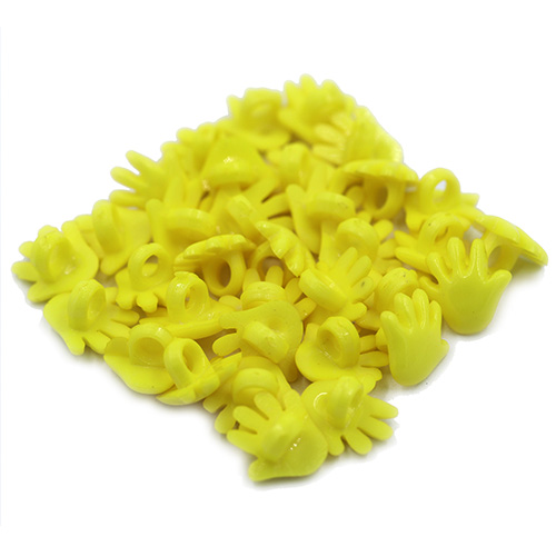 14787 Sullivans 15mm Kids Plastic Button With Shank - Lemon Hand - 35 In A Tube
