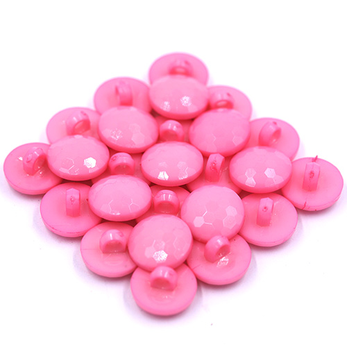 14828 Sullivans 15mm Kids Plastic Button With Shank - Light Pink Round Ball - 35 In A Tube