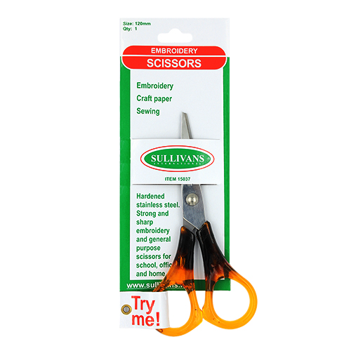 15037 Sullivans Embroidery Scissors - 120mm