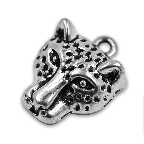 15195 Sullivans Charms - Silver Leopard Head - 50 In A Tube