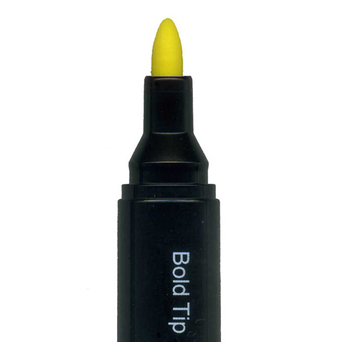 152005 Marvy Bold Tip Fabric Marker - Yellow 