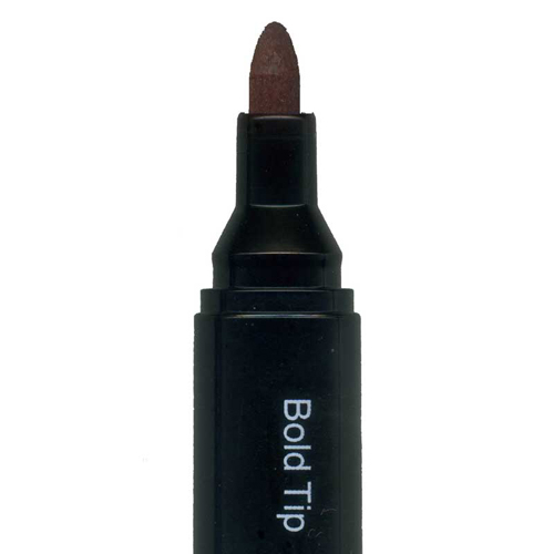 152006 Marvy Bold Tip Fabric Marker - Brown