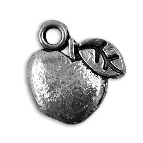 15202 Sullivans Charms - Silver Apple - 50 In A Tube
