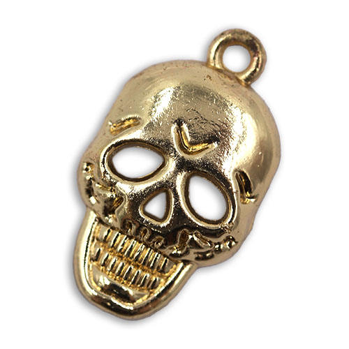 15205 Sullivans Charms - Gold Skull - 50 In A Tube