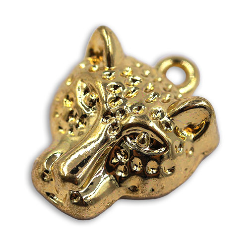 15207 Sullivans Charms - Gold Leopard Head - 50 In A Tube