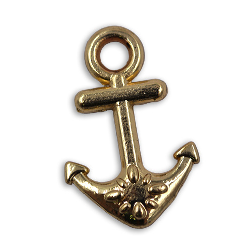 15212 Sullivans Charms - Gold Anchor - 50 In A Tube