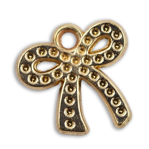 15213 Sullivans Charms - Gold Bow - 50 In A Tube