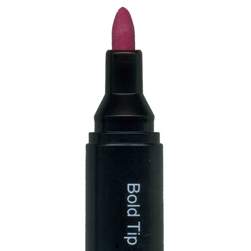 152294 Marvy Bold Tip Fabric Marker - Scarlet