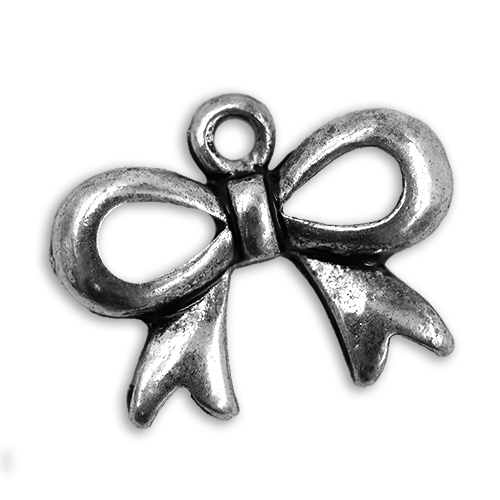 15286 Sullivans Charms - Silver Bow - 50 In A Tube