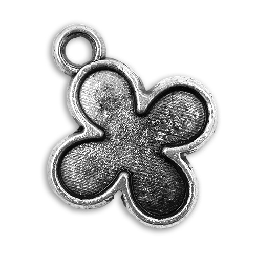15287 Sullivans Charms - Silver Flower - 50 In A Tube