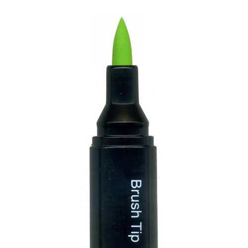 153011 Marvy Brush Tip Fabric Marker - Light Green