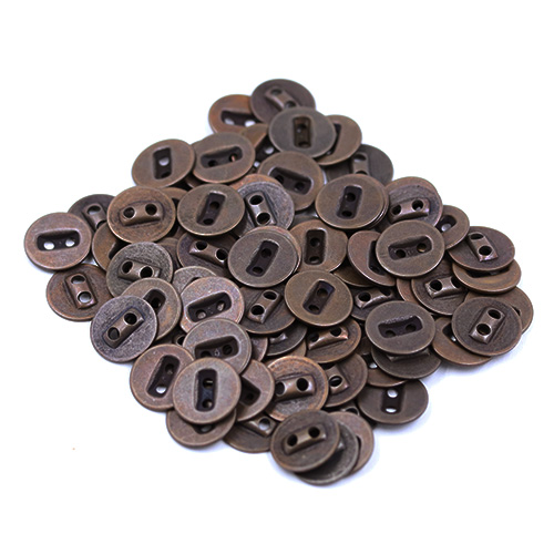 fancy buttons round metal 2 holes