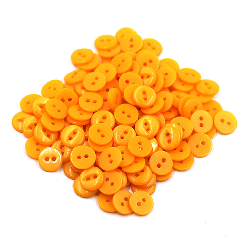 15492 Sullivans 12mm Round Plastic Fisheye Button 2 Hole - Gold - 150 In A Tube