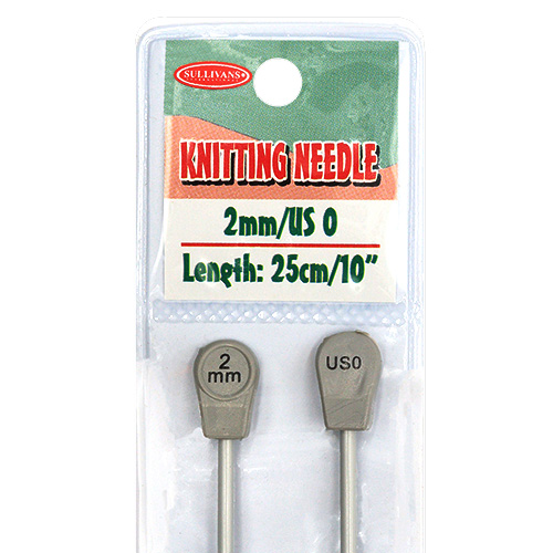 16022 Sullivans Knit Pins - 25cm X 2mm