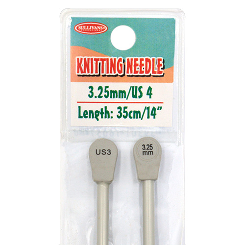 16057 Sullivans Knit Pins - 35cm X 3.25mm