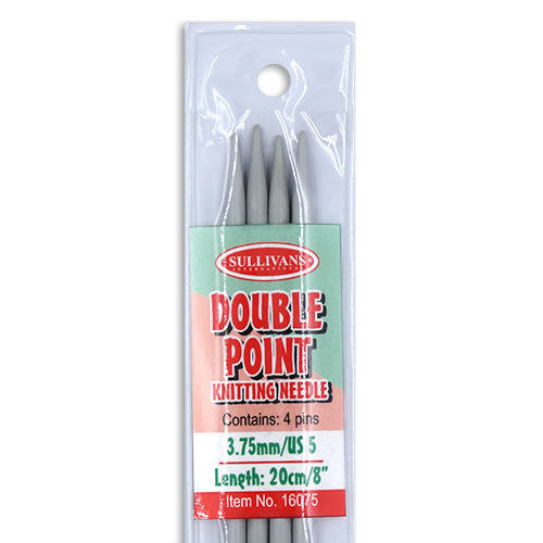 16075 Sullivans Double Point Knit Pins - 20cm X 3.75mm